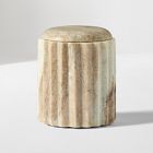 Fluted Marble Bath Accessories