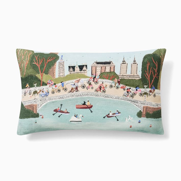 Nicole Cicak Central Park Summer Pillow Cover | West Elm