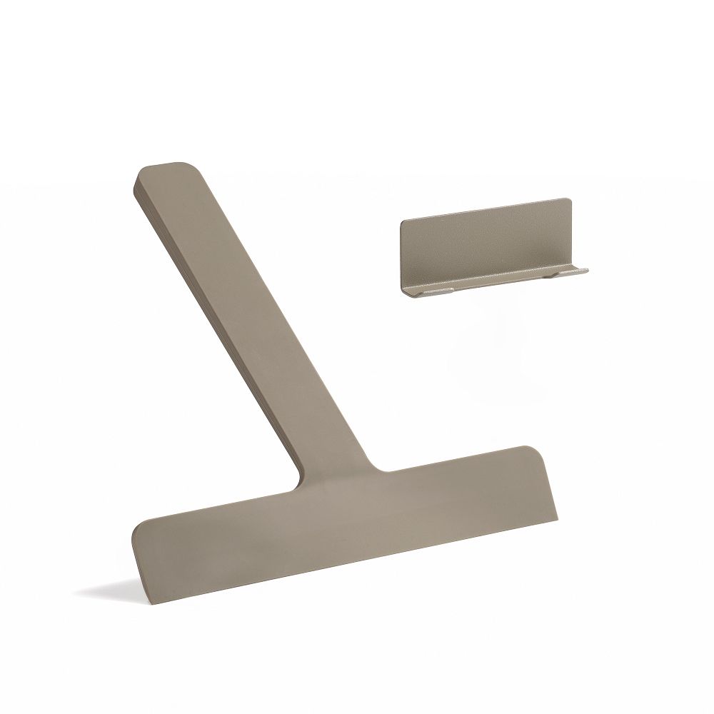 Shower & Mirror Scraper w/ Holder - Silicon, Taupe