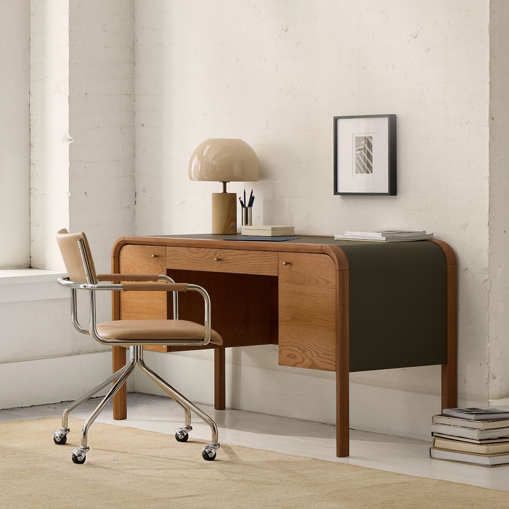 Bristol Waterfall Desk (52") by West Elm
