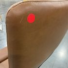 Open Box: Cooper Mid-Century High-Back Leather Swivel Office Chair - Saddle Leather, Dark Bronze