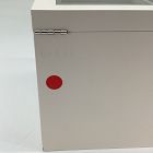 Open Box: Modern Fluted Jewelry Box, Grand (7.5"H) - White