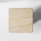 Royce Faux Travertine Pedestal Side Table (18")