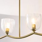 Hari Glass 4-Light Chandelier (42")