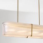 Citrine Glass Chandelier (36")