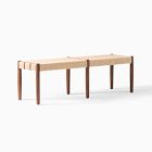 Morton Woven Show Wood Bench