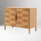 Calitha Two-Tone Oak Wooden Cabinet (40")