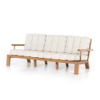 Outdoor Teak Block Leg Sofa