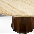 Aldrin Travertine Round Dining Table (60")