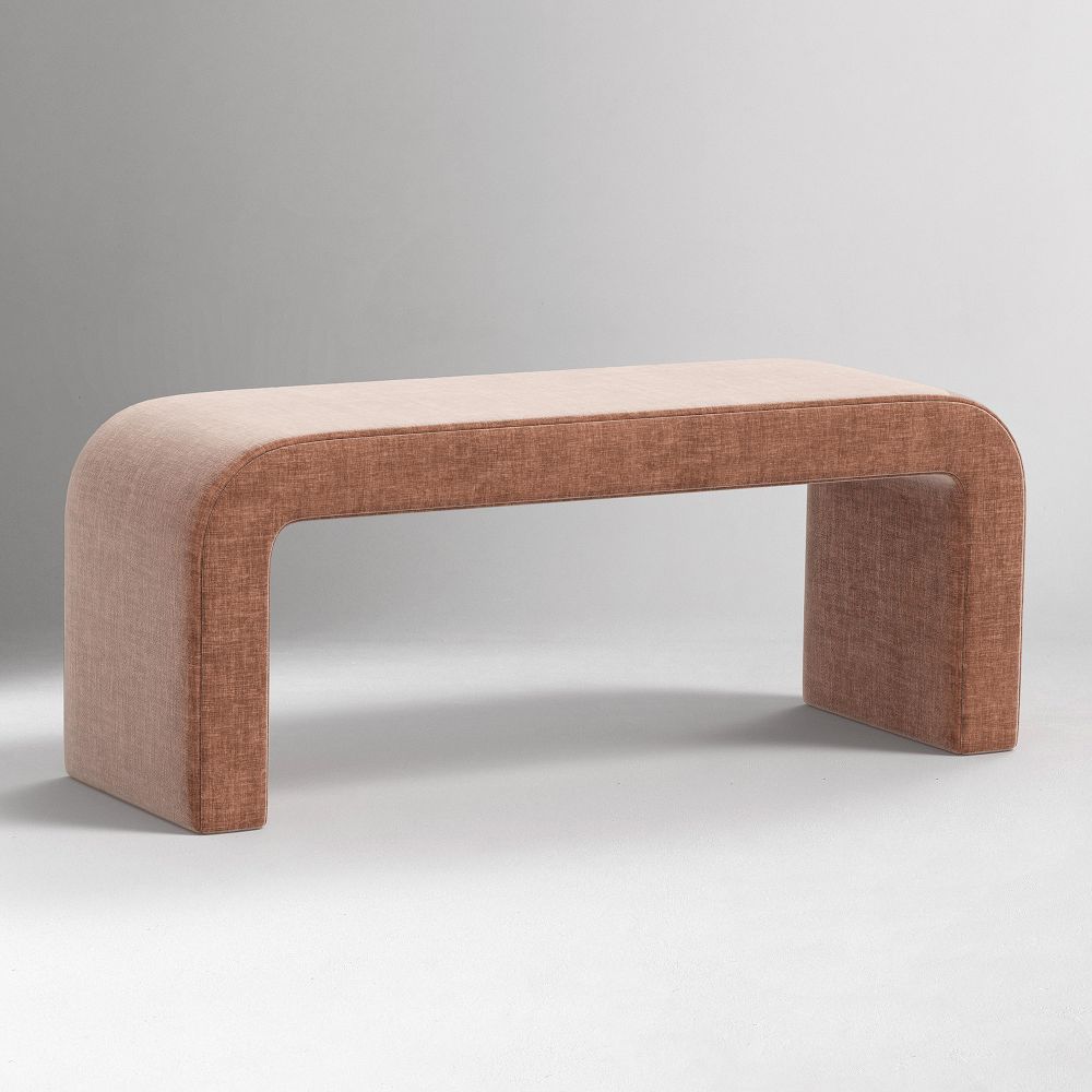 Doreon Upholstered Waterfall Bench (50") by West Elm