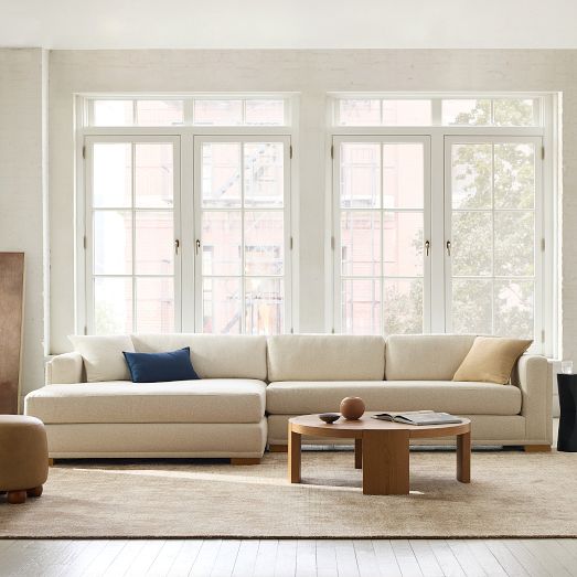 Nassau 2-Piece Double Wide Chaise Sectional by West Elm