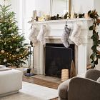 Faux Metallic Magnolia Wreath &amp; Garland