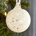 Glass Confetti Ball Ornament