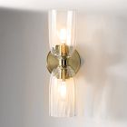 Hari 2-Light Glass Sconce (16")