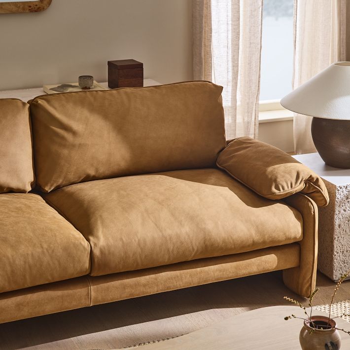 Parry Leather Sofa (86