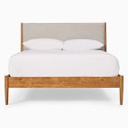 Mid-Century Upholstered Bed