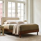 Miles Wood &amp; Upholstered Bed