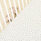 Brushstroke Dot Crib Fitted Sheet