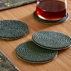 Wood Beaded Coaster Sets