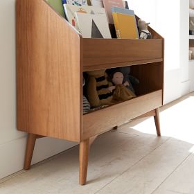 Mid-Century Toy Dump w/ Bookrack | West Elm