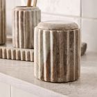 Fluted Marble Bath Accessories