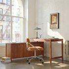 Hughes L-Shaped Desk with Storage Cabinet (56")