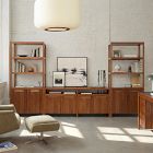 Hughes Tall Bookcases (34") &amp; Open/Closed Storage Cabinet (66") Set