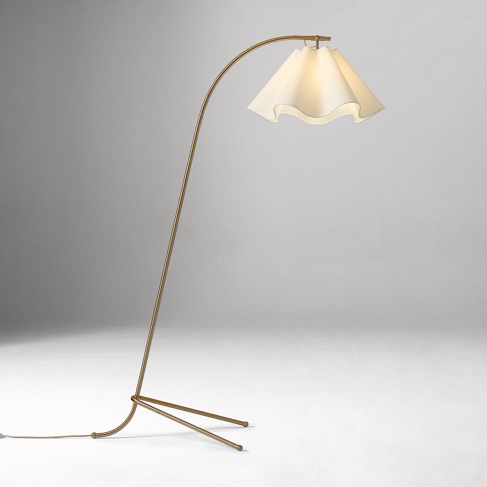 Anais Floor Lamp (54") - 54", Champagne Bronze