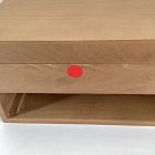 Open Box: Two-Tone Wood Jewelry Box, Double Drawer (7" x 7")