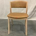 Open Box: Marcus Samuelsson Leather Dining Chair - Ludlow Leather Sesame, Blonde