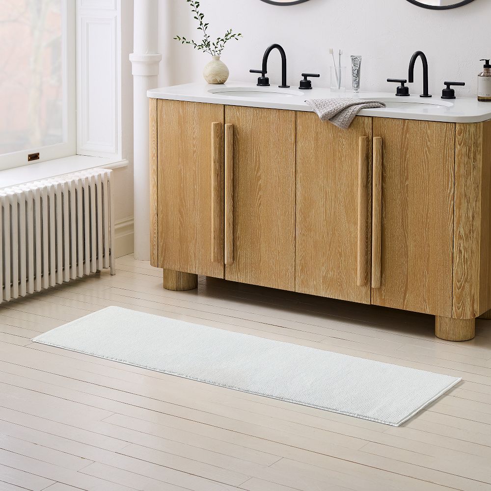 Looped Ribbed Bath Runner