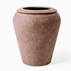 Open Box: Colin King Washed Ficonstone Planter, Large 22.4"D x 26"H - Sand