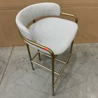 Open Box: Lenox Counter Stool (26") - Twill Frost Gray, Champagne Bronze
