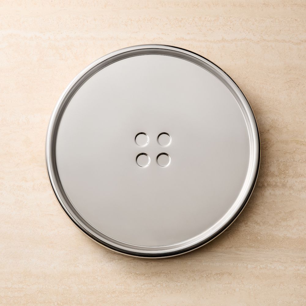 Decorative Emma Chamberlain Stainless Steel Button Tray