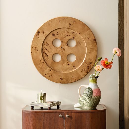 Emma Chamberlain Burled Button Wall Art by West Elm