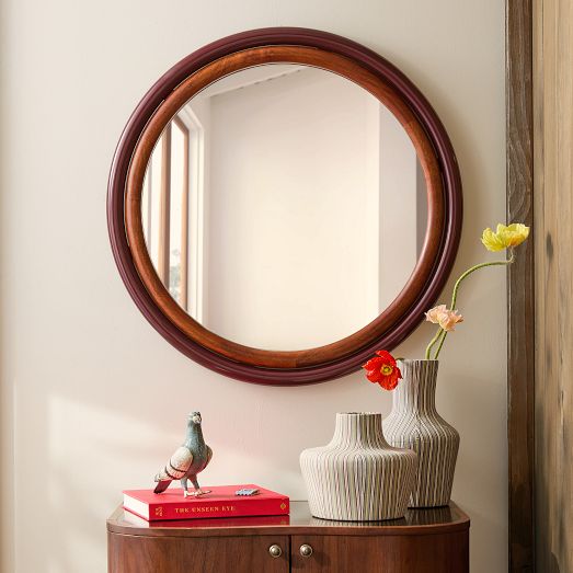 Emma Chamberlain Tubular Round Wall Mirror | West Elm