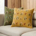 Emma Chamberlain Embroidered Floral Pillow Cover