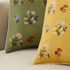 Emma Chamberlain Embroidered Floral Pillow Cover