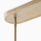 Bezel 6-Light Linear Perforated Metal Chandelier (51.5")