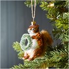Glass Squirrel Ornament