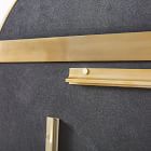 Mid-Century Asymmetrical Metal Wall Mirror