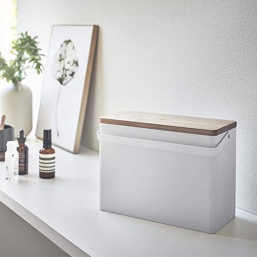 Yamazaki Wood Handle Storage Caddy | West Elm