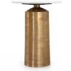 Aluminum &amp; Marble Nightstand (20")