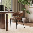 Amory Leather Channeled Dining Chair