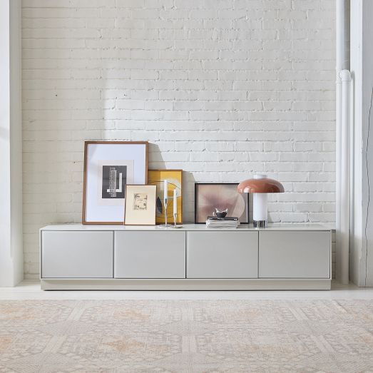 Open Box: Solstice Painted Raffia Media Console (68
