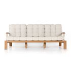 Outdoor Teak Block Leg Sofa