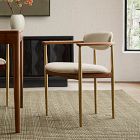 Edison Dining Arm Chair - Metal Legs