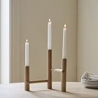 Trestle Wood Taper Centerpiece