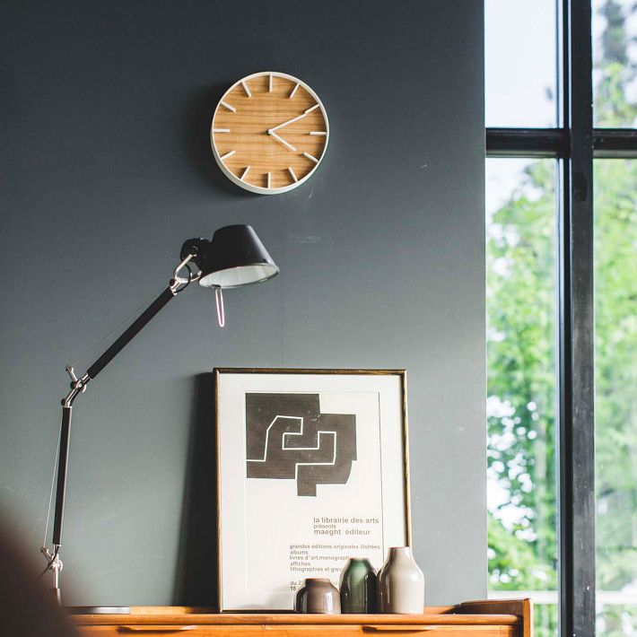 Yamazaki Rin Wall Clock Modern Wood | West Elm