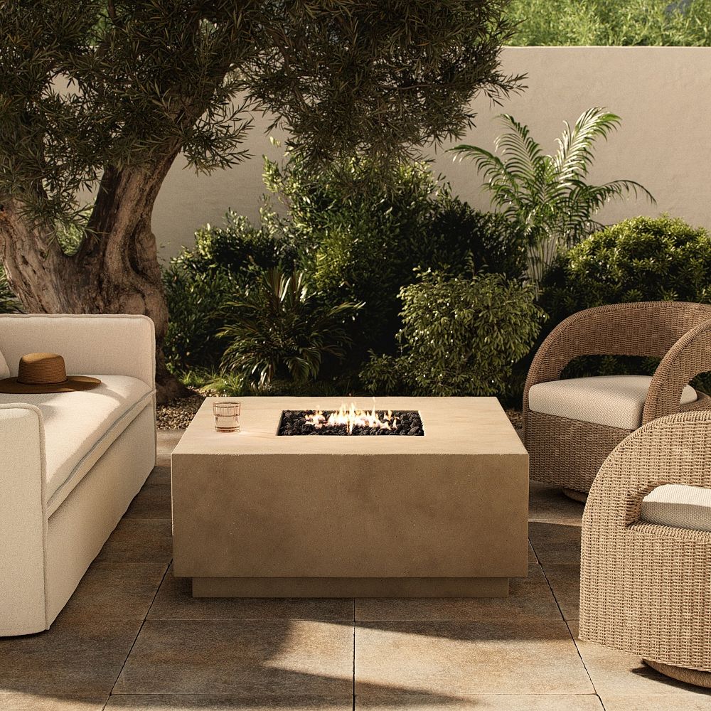 Oxner Outdoor Square Fire Table (42") by West Elm